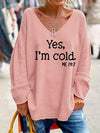 Kvinnors avslappnade v-ringad hoodie - stiligt oversized stickat plagg för vardagsbruk