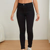 Svarta skinny jeans - högmidjade denimbyxor för kvinnor