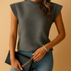 Kvinnors texturerade blus - elegant kontorsmode för avslappnade och semi-formella tillfällen