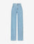 Kvinnors högmidjade glittrande denimjeans – chic stil för alla tillfällen