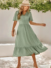 Bohemian Maxi Dress for Women: Loose, Short Sleeve, Flowy, Summer Comfort