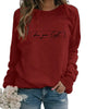 Kvinnors inspirerande citat sweatshirt i bomull - mysig långärmad jumper för avslappnad vardagsstil