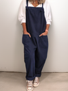 Kvinnors oversized jumpsuit - avslappnad och luftig klädsel för vardagsbruk