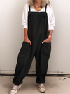 Kvinnors oversized jumpsuit - avslappnad och luftig klädsel för vardagsbruk