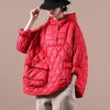 Damens oversized quilted vinterpufferjacka med huva - stiligt isolerat ytterplagg för vardagligt bruk