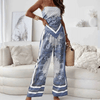 Kvinnors jumpsuit - elegant design med vida ben för stiliga sommaröjningar