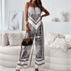 Kvinnors jumpsuit - elegant design med vida ben för stiliga sommaröjningar