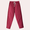 Damer sweatpants i kviltat material - varma och snygga byxor för lediga dagar