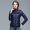 Dam nedjacka med zip-design för utomhusaktiviteter - lättviktsstylish puffer i grön
