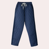 Damer sweatpants i kviltat material - varma och snygga byxor för lediga dagar