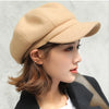Kvinnors avslappnade keps – stiligt wool blend-hatt med vintage design för vardagsbruk