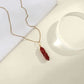 Carnelian Wrapped Pendant Necklace Modry Shop 