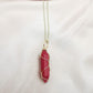 Carnelian Wrapped Pendant Necklace Modry Shop 