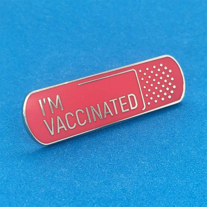 I'm Vaccinated Bricka - Visa din familj och vänner