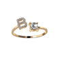 Buchstaben Ring Stanbarry B 14K Gold 