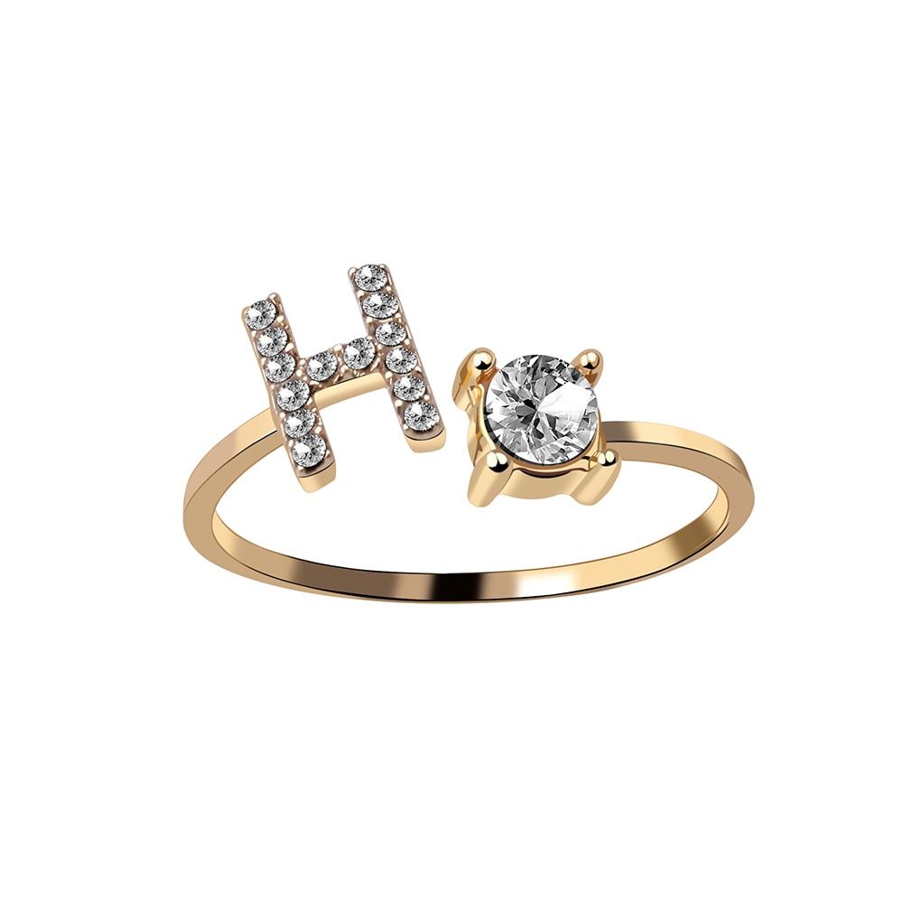 Buchstaben Ring Stanbarry H 14K Gold 