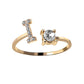 Buchstaben Ring Stanbarry I 14K Gold 