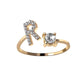 Buchstaben Ring Stanbarry R 14K Gold 