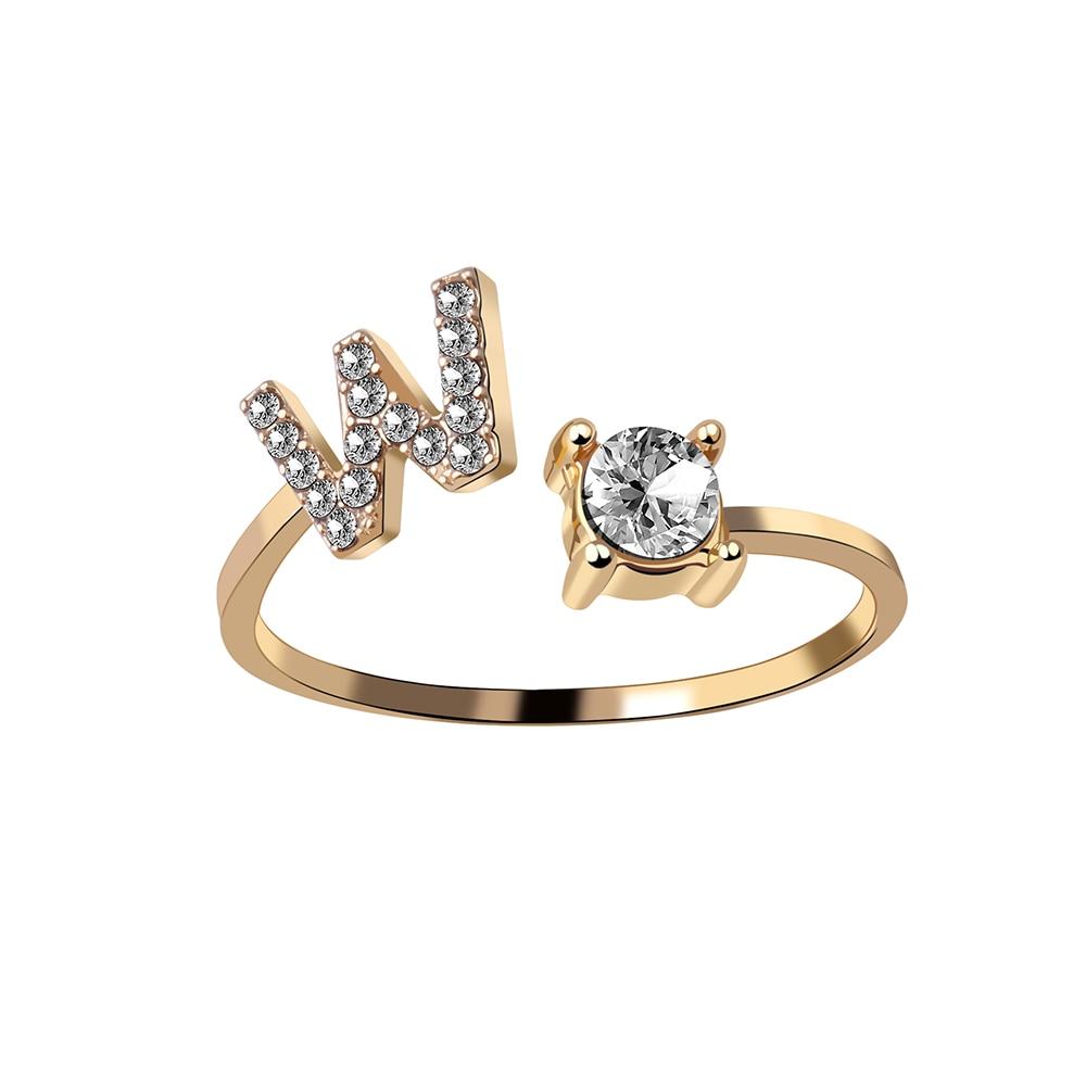 Buchstaben Ring Stanbarry W 14K Gold 