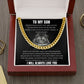 To My Son™ - Meaningful Gift Jewelry ShineOn Fulfillment Cuban Link Chain (14K Gold Over Stainless Steel) 