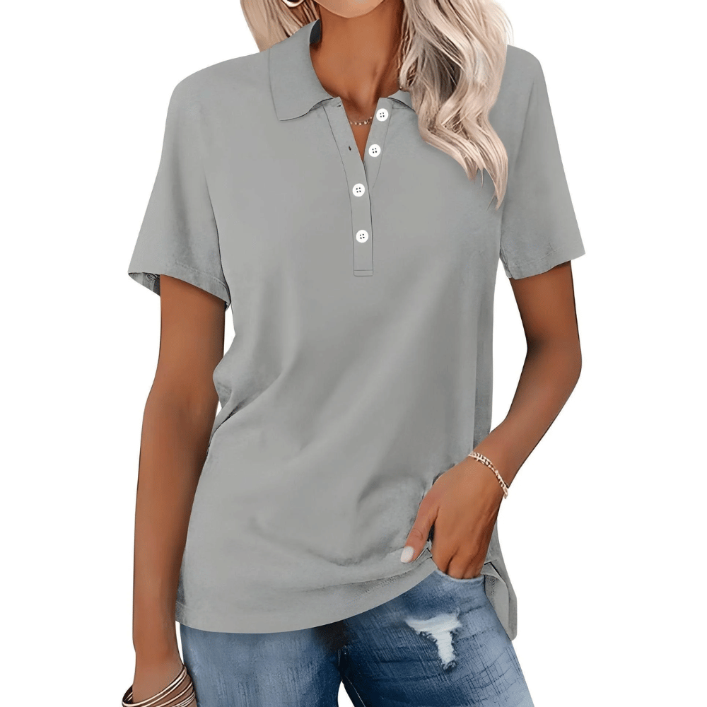 Piké för dam – avslappnad och andningsbar topp med elegant stil - Image 3