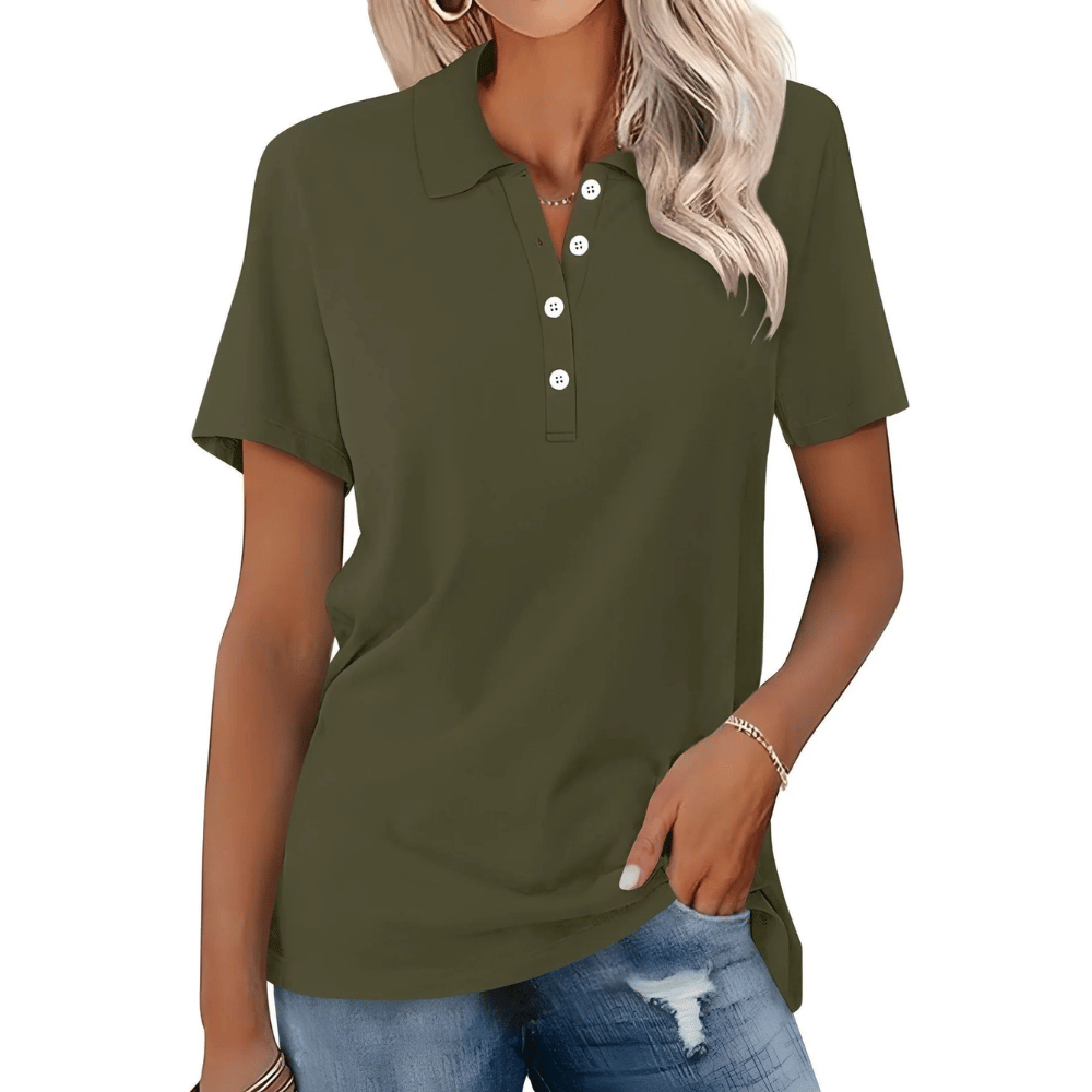 Piké för dam – avslappnad och andningsbar topp med elegant stil - Image 10