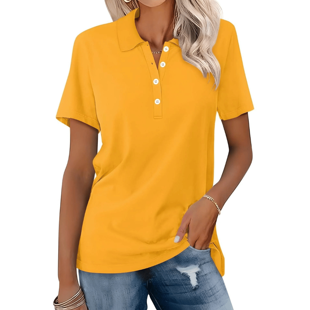 Piké för dam – avslappnad och andningsbar topp med elegant stil - Image 4