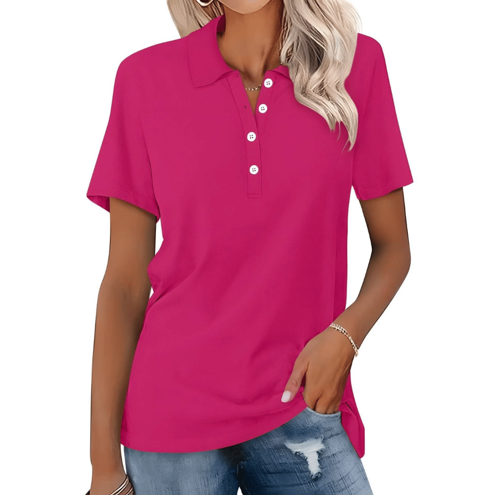 Piké för dam – avslappnad och andningsbar topp med elegant stil - Image 9